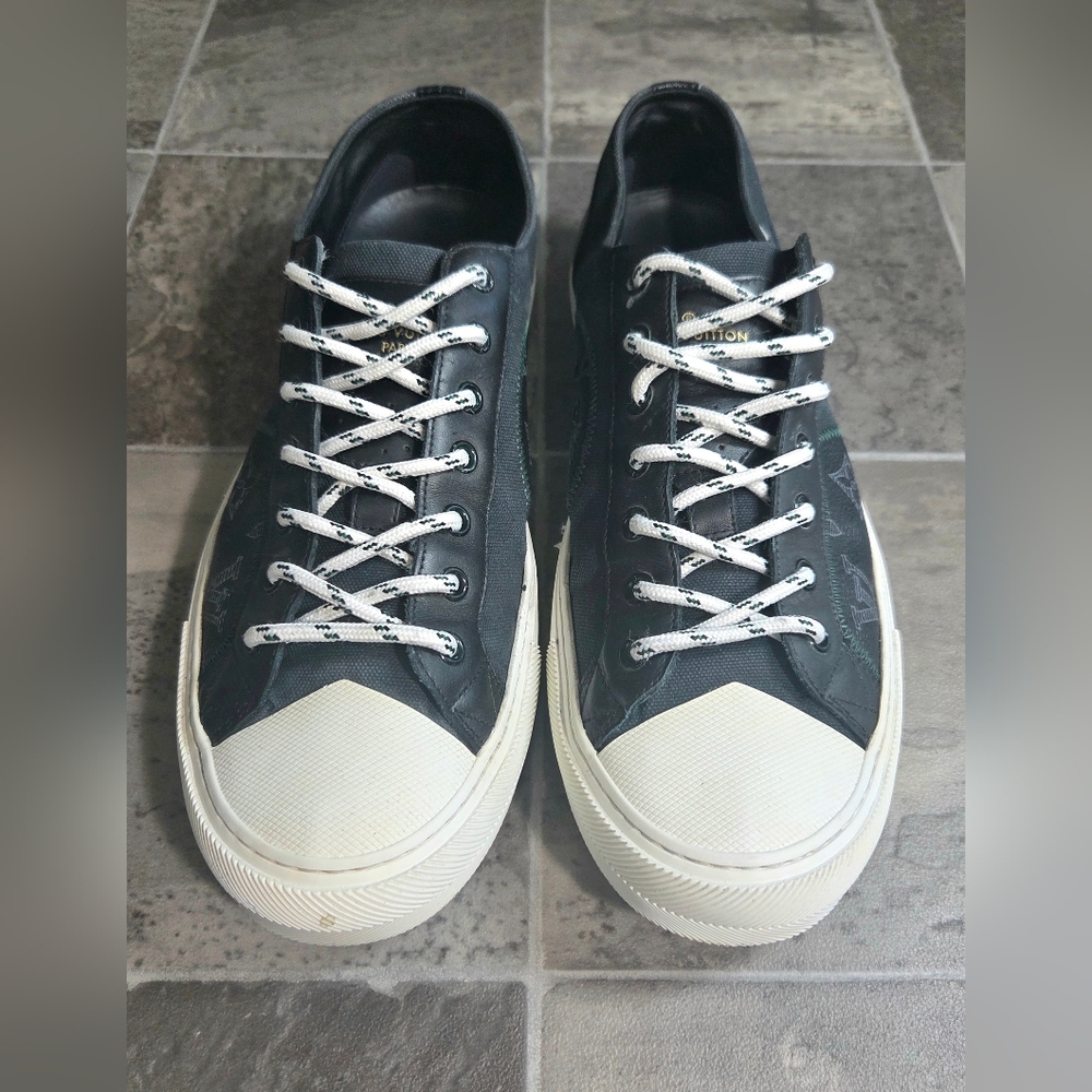 LOUIS VUITTON FOREVER TATTOO LEATHER SNEAKERS. - Picture 5 of 13